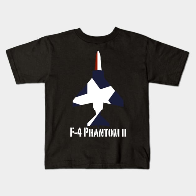 McDonnell Douglas F-4 Phantom (USA) Kids T-Shirt by BearCaveDesigns